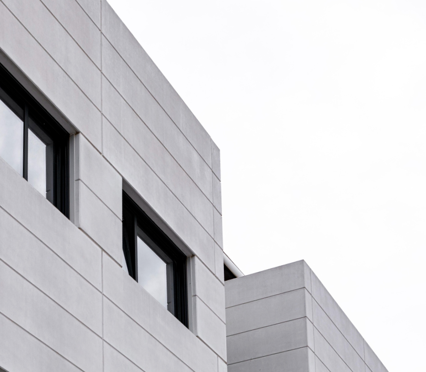 Épület fotó metszete